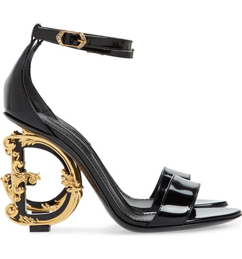 Dolce&Gabbana Keira Baroque DG Heel Sandal (Women)